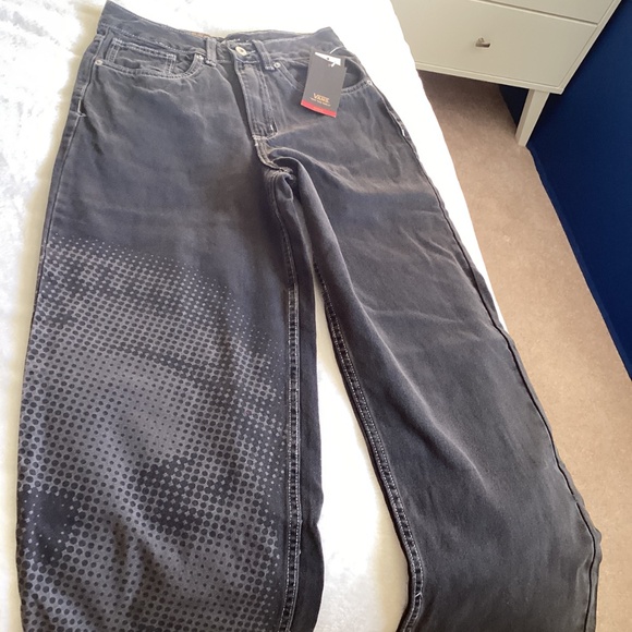 Vans “Off The Wall” Black Sirelle Graphic Baggy Pants - Picture 2 of 5